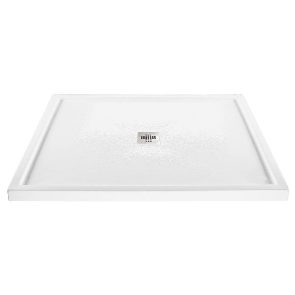 4836 ACRYLIC CXL CENTER DRAIN MULTI THRESHOLD - BISCUIT