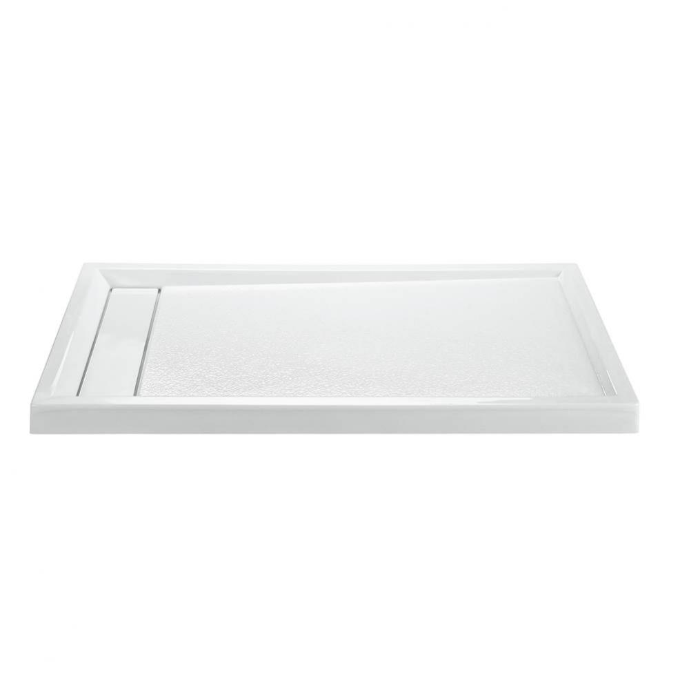 6036 Acrylic Cxl Lh Hidden Drain Multi Threshold - Biscuit