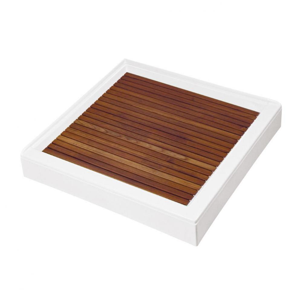 TEAK SHOWER TRAY FOR MTSB-3232 DUAL THRESHOLD