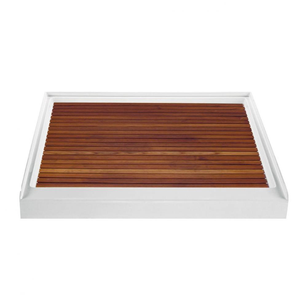 Teak Shower Tray For Mtsb-4248 Center Drain