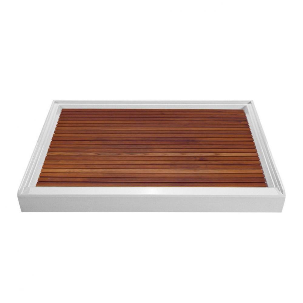 TEAK SHOWER TRAY FOR MTSB-4836 CENTER DRAIN