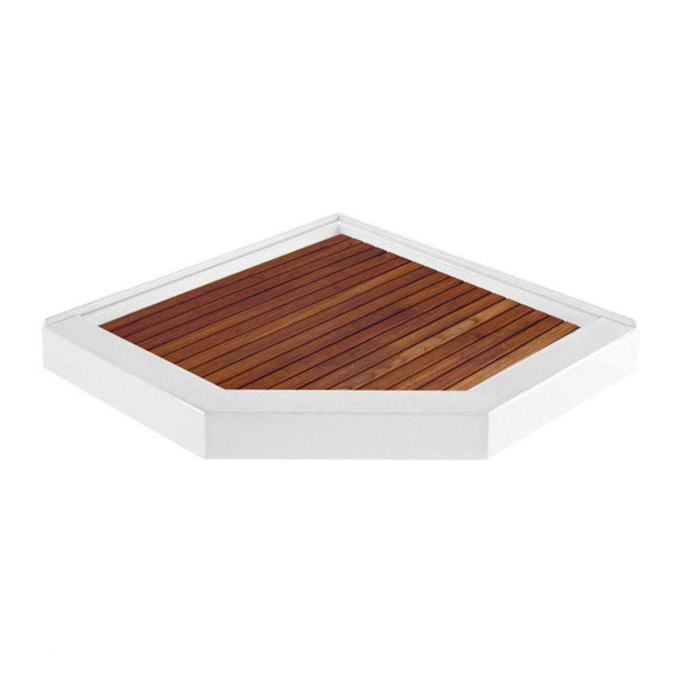 TEAK SHOWER TRAY FOR MTSB-48 NEO ANGLE