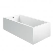 MTI Baths S107A2 - Andrea 17A Acrylic Cxl Sculpted 2 Side Soaker - White (54X30)
