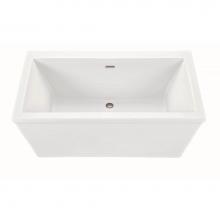 MTI Baths AST120DM-WH - Kahlo 3 Dolomatte Freestanding Faucet Deck Air Bath - White (60X36)