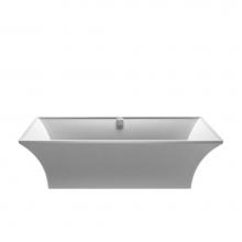 MTI Baths S137A-WH-MT - Intarcia Sculpturestone Freestanding Soaker - Matte White (67X40)