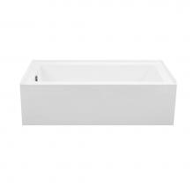 MTI Baths AEM154-BI-LH - CAMERON 4 ACRYLIC CXL INTEGRAL SKIRTED LH DRAIN AIR BATH ELITE/MICROBUBBLES - BISCUIT 60X30.5)