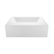 MTI Baths AST175A1 - Metro 3 Acrylic Cxl Sculpted 1 Side Air Bath - White (66X42)