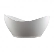 MTI Baths S185-WH-MT - Juliet Sculpturestone Freestanding Soaker - Matte White (72X36)