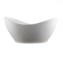 MTI Baths AST185-WH-MT - Juliet Sculpturestone Freestanding Air Bath - Matte White (72X36)