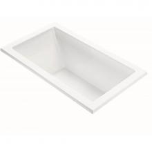 MTI Baths AEAP186UDM-WH-UM - Andrea 19 Dolomatte Undermount Air Bath Elite/Ultra Whirlpool - White (54X32)