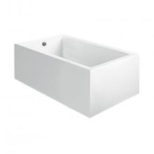 MTI Baths AST188ASCULPT2 - 54X42 Sculpted 2 Sides White Air Bath Andrea 21
