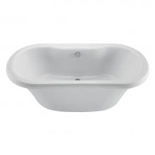 MTI Baths AST191B-BI - Melinda 8 Acrylic Cxl Freestanding Faucet Deck W/Pedestal Air Bath  - Biscuit (66.5X35.5)