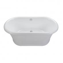 MTI Baths S208WH - 66X34X24 White Freestanding Soaker Laney 2