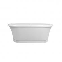 MTI Baths AST208-BI - LANEY 2 ACRYLIC CXL FREESTANDING AIR BATH - BISCUIT (65x33.75)