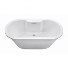 MTI Baths AST225DM-WH - New Yorker 10 Dolomatte Freestanding Faucet Deck Air Bath - White (71.75X35.5)