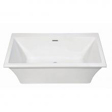 MTI Baths S238DM-WH - Madelyn 5 Dolomatte Freestanding Faucet Deck Soaker - White (65.75X36)
