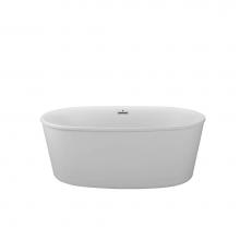 MTI Baths S250DM-WH - Adel Dolomatte Freestanding Air Bath - White (57.25X31)