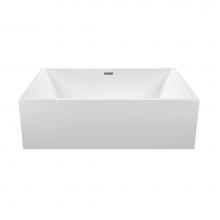MTI Baths AST256-BI - Owen Acrylic Cxl Freestanding Sculpted Air Bath - Biscuit (66X36)