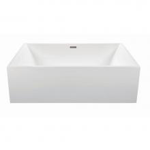 MTI Baths AST256DM-WH - Owen Dolomatte Freestanding Sculpted Air Bath - White (66X35.75)