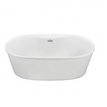 MTI Baths AE269DM-WH - Adel 4 W/Deck Dolomatte Freestandingair Bath Elite - White (66X31)