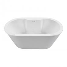 MTI Baths AST275-WH - New Yorker 12 Acrylic Cxl Freestanding Faucet Deck Air Bath - White (66X36)
