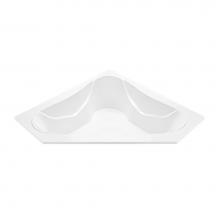 MTI Baths M28-WH - Cayman 3 Acrylic Cxl Drop In Corner Microbubbles - White (66X66)