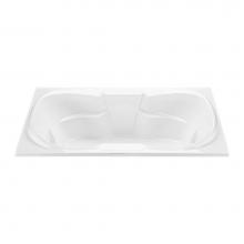 MTI Baths AEAP32U-WH - Tranquility 1 Acrylic Cxl Drop In Air Bath Elite/Ultra Whirlpool - White (72X42)