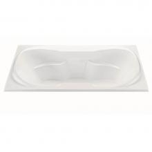 MTI Baths AU32DM-WH - Tranquility 1 Dolomatte Drop In Air Bath/Ultra Whirlpool - White (72X42)