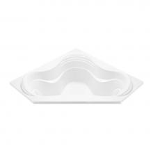 MTI Baths P36U-WH - Cayman 4 Acrylic Cxl Drop In Corner Ultra Whirlpool- White (59.875X59.875)