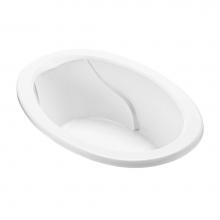MTI Baths AESM39-WH - Adena 5 Acrylic Cxl Oval Drop In Air Bath Elite/Stream - White (63X41.25)