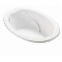 MTI Baths AESM39DM-WH - Adena 5 Dolomatte Oval Drop In Air Bath Elite/Stream - White (63X41.25)