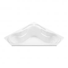 MTI Baths AEM60-BI - Cayman 7 Acrylic Cxl Drop In Corner Air Bath Elite/Microbubbles - Biscuit (72X72)