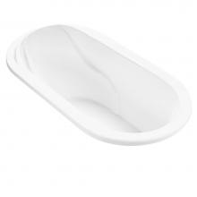 MTI Baths AU70-WH - SOLITUDE ACRYLIC CXL DROP IN  AIR BATH/ULTRA WHIRLPOOL - WHITE (72X37)