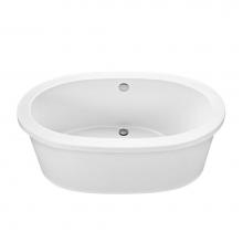 MTI Baths AE75-BI-RS - Adena 7 Acrylic Cxl Freestanding Air Bath Elite Right Slope - Biscuit (59.5X35.25)