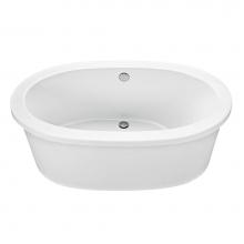 MTI Baths S75-BI-LS - Adena 7 Acrylic Cxl Freestanding Soaker Left Slope- Biscuit (59.5X35.25)