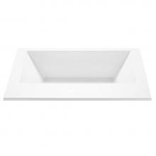 MTI Baths AE83-WH-UM - METRO 1 ACRYLIC CXL UNDERMOUNT AIR BATH ELITE - WHITE (71.75X41.875)