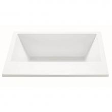 MTI Baths AEAP84DM-WH-DI - Metro 2 Dolomatte Drop In Air Bath Elite/Whirlpool - White (60.125X42)