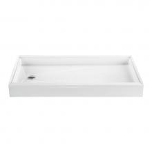 MTI Baths MB6030ED-BI-LH - 60X30 BASICS SHOWER BASE BISCUIT LEFT HAND DRAIN