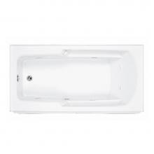 MTI Baths MBWIS6030-WH-RH - 60X30 WHITE RIGHT HAND DRAIN INTEGRAL SKIRTED WHIRLPOOL W/ INTEGRAL TILE FLANGE-BASI
