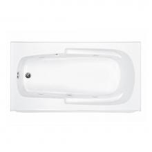 MTI Baths MBAIS6032-WH-RH - 60X32 White Right Hand Drain Integral Skirted Air Bath W/ Integral Tile Flange-Basics