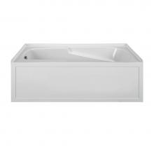 MTI Baths MBSIS6042-BI-LH - 60X42 BISCUIT LEFT HAND DRAIN INTEGRAL SKIRTED SOAKER W/ INTEGRAL TILE FLANGE-BASICS