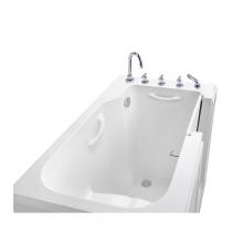 MTI Baths MBSWI5030NV - Walk-In Acrylic Cxl Alcove Soaker - White (51.5X30.25)