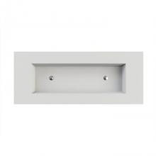 MTI Baths C808S80-WH-GL - Petra 8 Sculpturestone Counter Sink Single Bowl Up To 80''- Gloss White