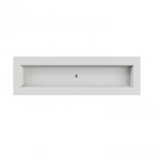 MTI Baths C812S80-WH-GL - Petra 12 Sculpturestone Counter Sink Single Bowl Up To 80''- Gloss White