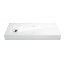 MTI Baths MTCS711-WH-MT-LH - 36X16 MATTE WHITE ESS SINK LEFT HAND DRAIN-ST. TROPEZ