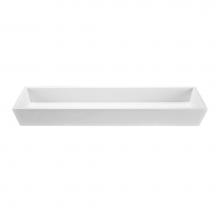 MTI Baths MTCS732-WH-MT - 48X14 MATTE WHITE ESS SINK-PETRA DOUBLE