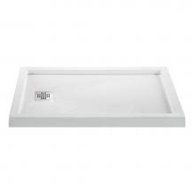 MTI Baths SB4836MTEDBIRH - 4836 Acrylic Cxl Rh Drain Multi Threshold - Biscuit