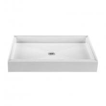 MTI Baths MB6034CD-WH - 60X34 Basics Shower Base White Center Drain