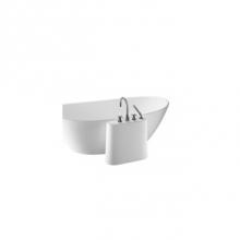 MTI Baths STANDLGL-WH - FAUCET STAND - FOR SCULPTURESTONE TUBS - LARGE VERSION - GLOSS WHITE