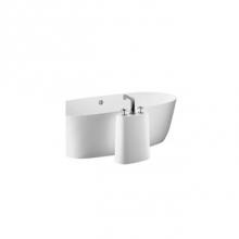 MTI Baths STANDGL-BI - FAUCET STAND - FOR SCULPTURESTONE TUBS - SMALL VERSION - GLOSS BISCUIT